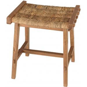 MACABANE Tabouret assise en tissage d'abaca naturel