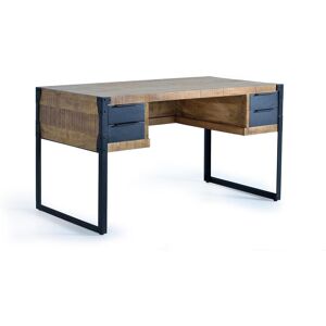 GINER Y COLOMER Bureau en bois de manguier et metal