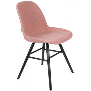 Zuiver Chaise design en tissu rose