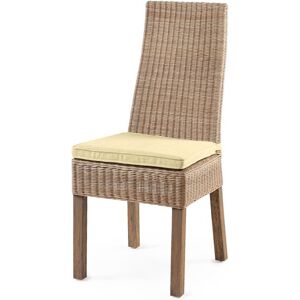 Rotin Design Chaise en rotin beige pour salle a manger