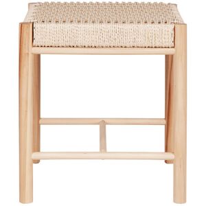 House Nordic Tabouret en bois et corde H46,5cm naturel