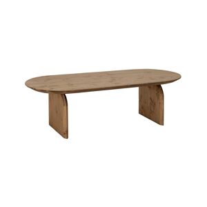 Decowood Table basse ovale en bois de sapin vieilli 100cm