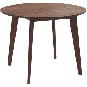 Rendez-Vous Deco Table ronde 4 personnes en bois fonce D100 cm