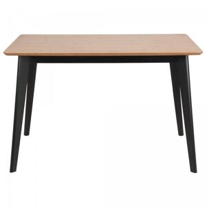 Meubles & Design Table a manger 120cm en bois naturel et noir