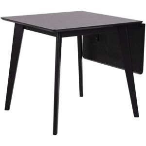 Meubles & Design Table a manger 2 personnes en bois avec rallonges noir