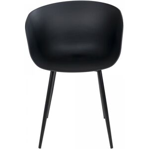 Meubles & Design Chaise moderne interieure exterieure en plastique noir