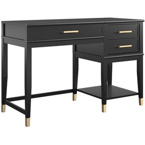 CosmoLiving by Cosmopolitan Bureau d'ordinateur avec plateau elevateur en MDF noir