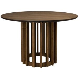 Dutchbone Table de repas ronde en bois de noyer D120