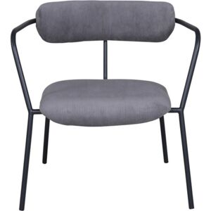 Meubles & Design Fauteuil minimaliste en velours côtele et metal