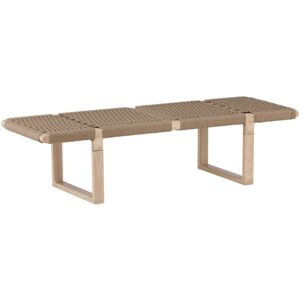 Meubles & Design Banc effet bois et corde 140cm