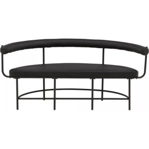 Meubles & Design Banc design 165cm en simili et metal noir