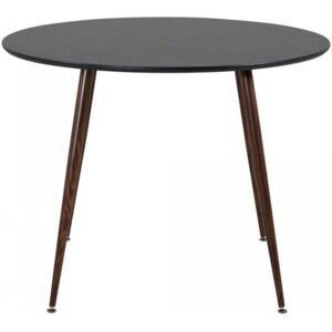 Meubles & Design Table a manger ronde 100cm en bois noir