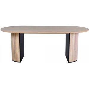 Meubles & Design Table a manger 200cm ovale en bois pieds design naturel