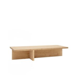 Decowood Table basse en bois de sapin marron 123,5x27cm