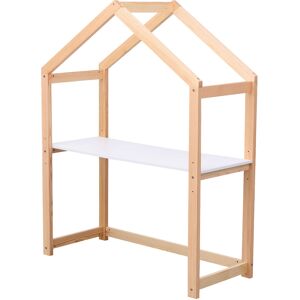 Happy Garden Bureau cabane evolutif style scandinave bois avec plateau blanc