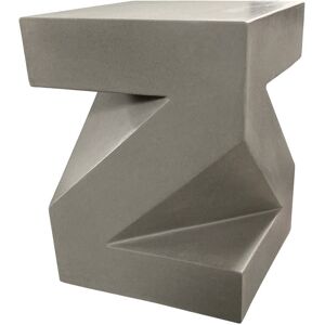 Mathi Design Table d'appoint Z en beton gris