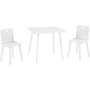 roba Ensemble table et 2 chaises enfants en bois blanc