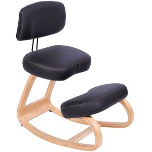 Kqueo Chaise assis genoux ergonomique noire