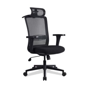 Kqueo Chaise ergonomique de bureau noire