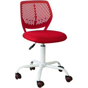 SoBuy Chaise de bureau ergonomique rouge