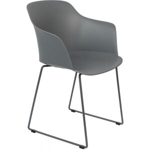 BOITE A DESIGN Chaise design en plastique gris