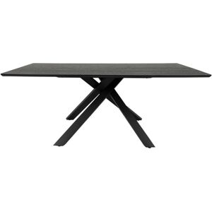 Meubles & Design Table a manger en bois noir pieds etoile ROSE