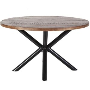 Meubles & Design Table a manger ronde 150cm plateau bois pieds metal