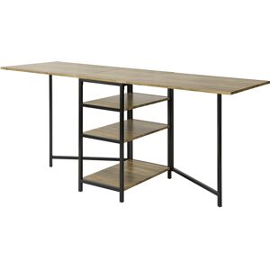 SoBuy Table Pliante a cadre en metal noir