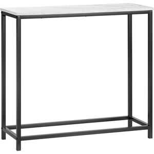 SoBuy Table console cadre en metal noir