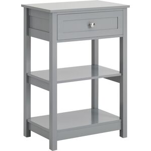 SoBuy Table de chevet 1 tiroir en bois gris