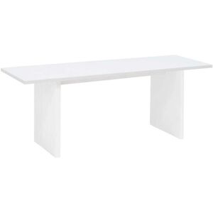 Decowood Table basse en bois de sapin blanc 120x45cm