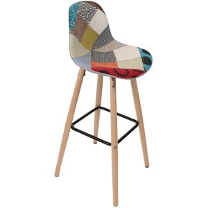 The Home Deco Factory Tabouret de bar scandinave beige