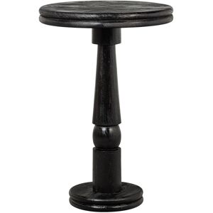 WOOOD Table de bar ronde noire D70