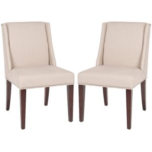 Safavieh Lot de 2 Chaises de salle a manger en Bois de bouleau, Beige