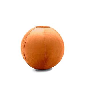 Jumbo Bag Balle d'assise gonflable 65 cm enveloppe velours terracotta