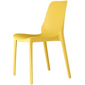 Scab Design Chaise design en plastique jaune