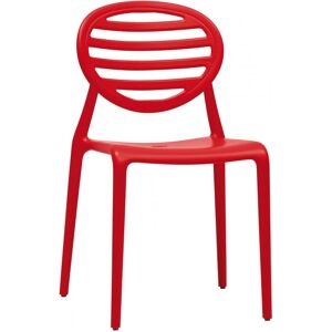 Scab Design Chaise design en plastique rouge