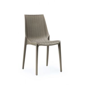 Scab Design Chaise design en plastique taupe