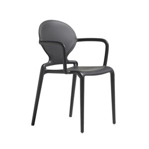 Scab Design Chaise design en plastique gris anthracite