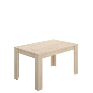 Dmora Table extensible effet bois de chene 140/190x90