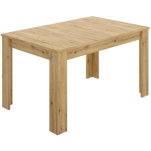 Dmora Table extensible effet bois 140/190x90 chene noueux