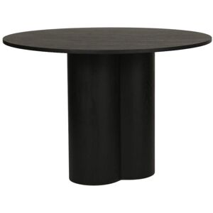 Meubles & Design Table a manger ronde 110cm en bois noir