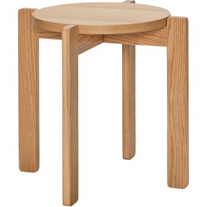 Hübsch Tabouret en mdf, placage de chene et bois de chene naturel