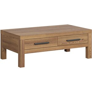 Petits meubles Table basse 2 tiroirs panneaux agglomeres naturel