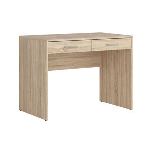 Petits meubles Bureau 2 tiroirs stratifies naturel