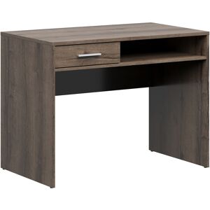 Petits meubles Bureau 1 tiroir stratifies naturel fonce