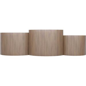 Potiron Paris Lot de 3 tables basses rondes design