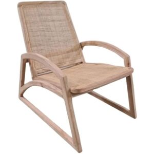 Saudara Collections Fauteuil bois et cannage