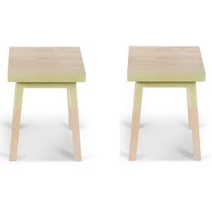 MON PETIT MEUBLE FRANCAIS 2 tabourets 100% frene massif, assise 35 cm