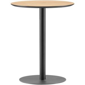 Drawer Table bistrot ronde en bois et metal D60cm bois clair